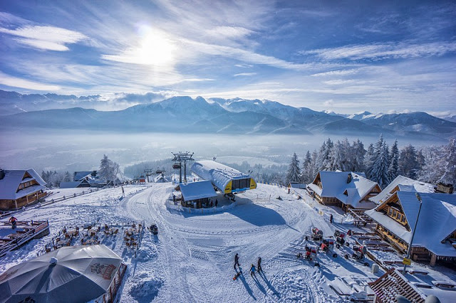 lotnicze, hexacopter, szymoszkowa, gubałowka, panorama z giewontem, wyciag narciarski , ski, fot adam brzoza