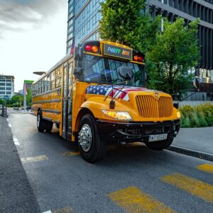 school bus kraków